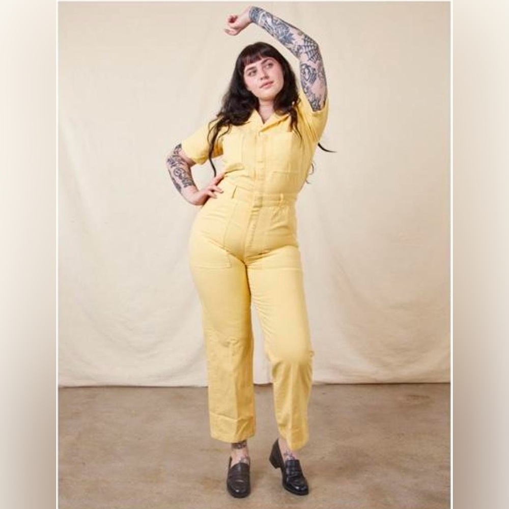 Big Bud Press Yellow Women’s Jeans Overalls
